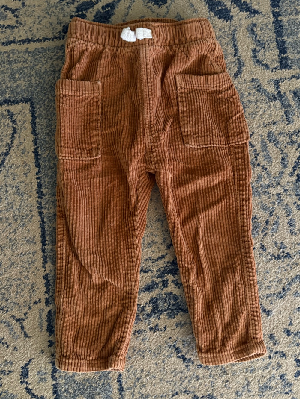 Toddler/Baby Boy Corduroy Pull-On Pants - Rust Brown, 24 months